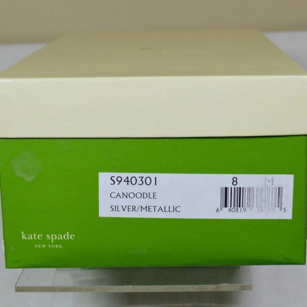 🏷️ NWT Kate Spade Silver/Metallic Sandals 🇮🇹